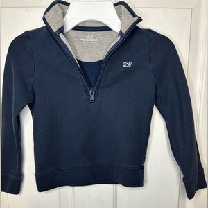 Vineyard Vines Blue Half-Zip Sweater